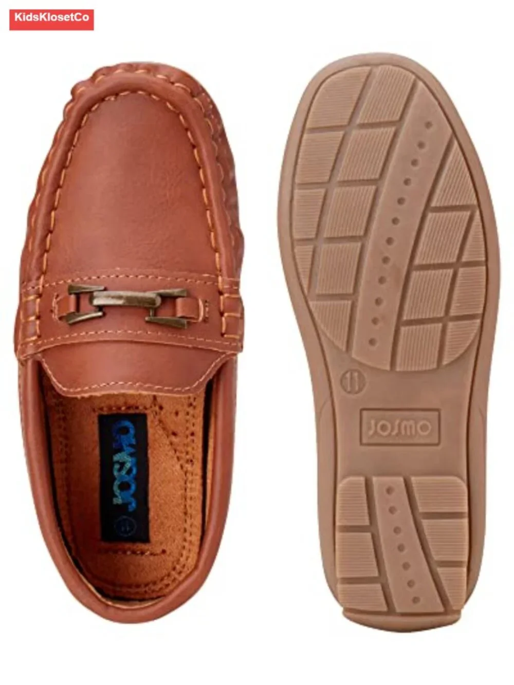 Toddler Boys Slip-On Driving Loafers Faux Leather Mocc
